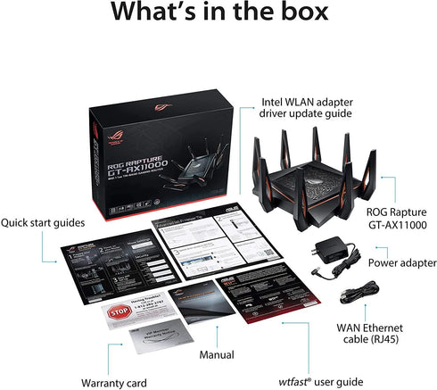 ASUS ROG Rapture GT-AX11000 Wireless Router WIFI 6 - Anigma